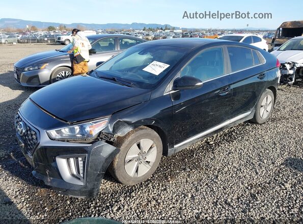 KMHC75LC6NU282782 2022 HYUNDAI IONIQ HYBRID Black წინა მარცხენა ხედი სამი მეოთხედიდან