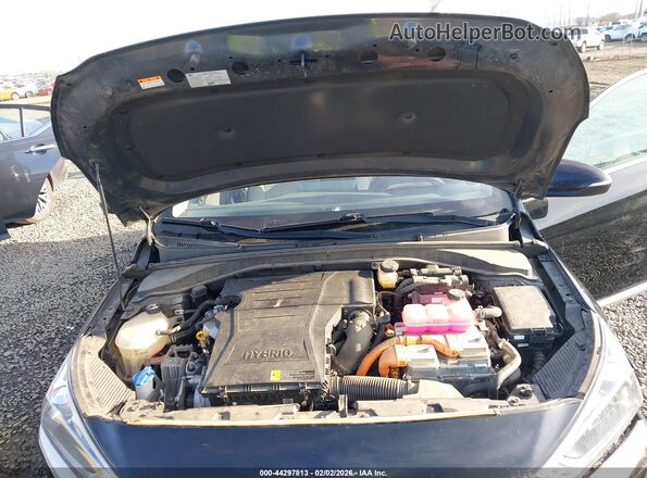 KMHC75LC6NU282782 2022 HYUNDAI IONIQ HYBRID Black უკანა ხედი