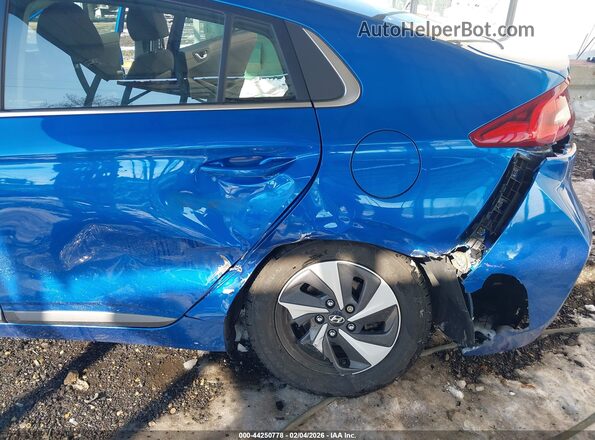 KMHC75LC7HU048199 2017 HYUNDAI IONIQ HYBRID Blue წინა ხედი