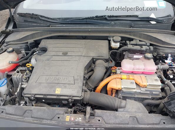 KMHC75LC7NU285772 2022 HYUNDAI IONIQ HYBRID Black Вид ззаду
