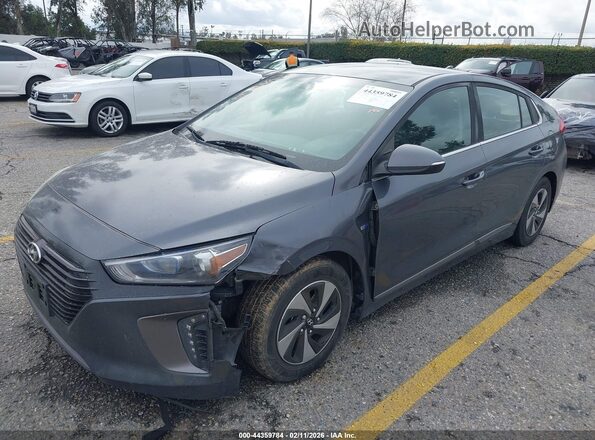 KMHC75LC8JU098549 2018 HYUNDAI IONIQ HYBRID Gray 