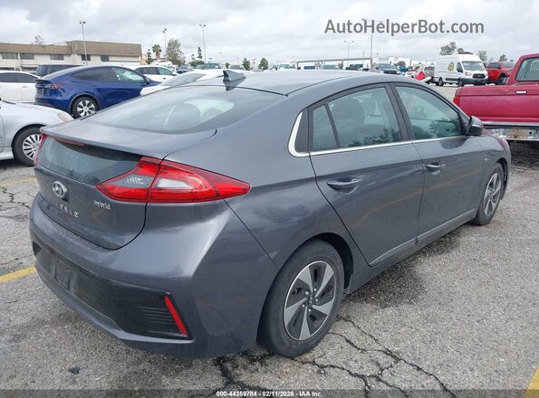 KMHC75LC8JU098549 2018 HYUNDAI IONIQ HYBRID Gray 
