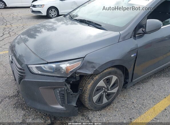 KMHC75LC8JU098549 2018 HYUNDAI IONIQ HYBRID Gray 
