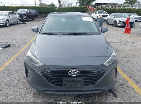 KMHC75LC8JU098549 2018 HYUNDAI IONIQ HYBRID Gray 