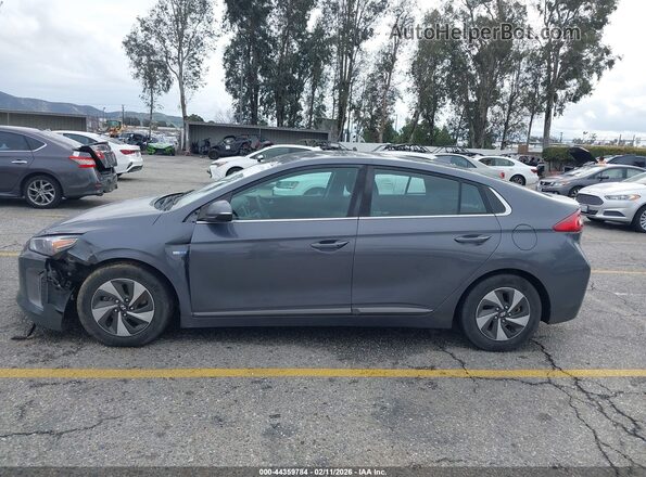 KMHC75LC8JU098549 2018 HYUNDAI IONIQ HYBRID Gray 