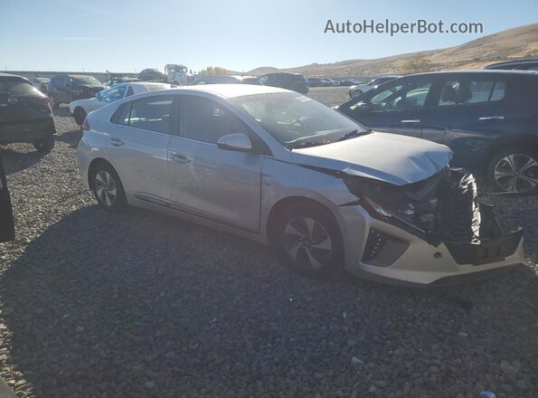 KMHC75LCXHU057706 2017 HYUNDAI IONIQ Silver Przód prawy