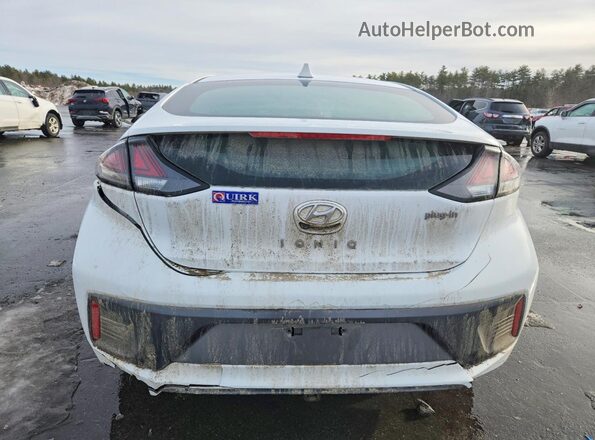 KMHC75LD0MU248229 2021 HYUNDAI IONIQ White უკანა ხედი