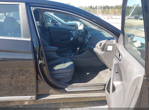 KMHC75LD2KU161820 2019 HYUNDAI IONIQ PLUG-IN HYBRID Black წინა სალონის ხედი