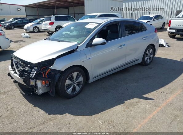 KMHC75LD3KU160000 2019 HYUNDAI IONIQ PLUG-IN HYBRID Silver Առջևի ձախ երեք քառորդ տեսարան