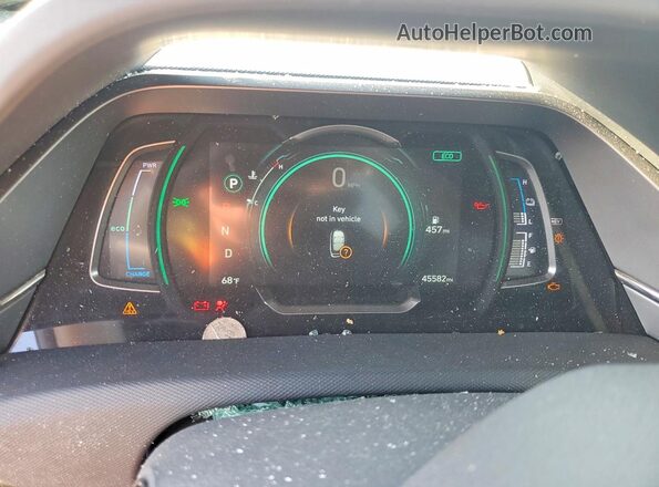 KMHC75LD9MU248438 2021 HYUNDAI IONIQ Белый Вид щитка приборов