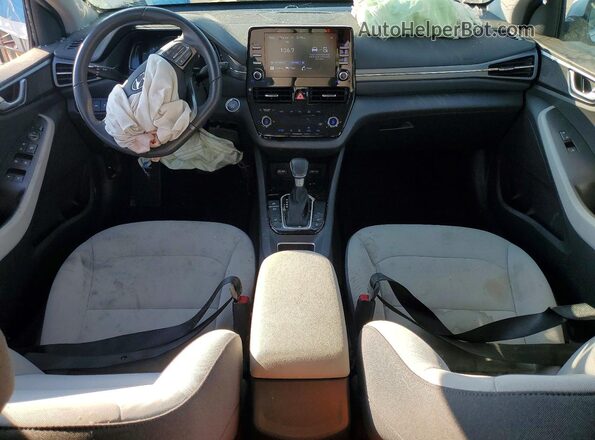 KMHC75LD9MU248438 2021 HYUNDAI IONIQ Белый Вид панели приборов