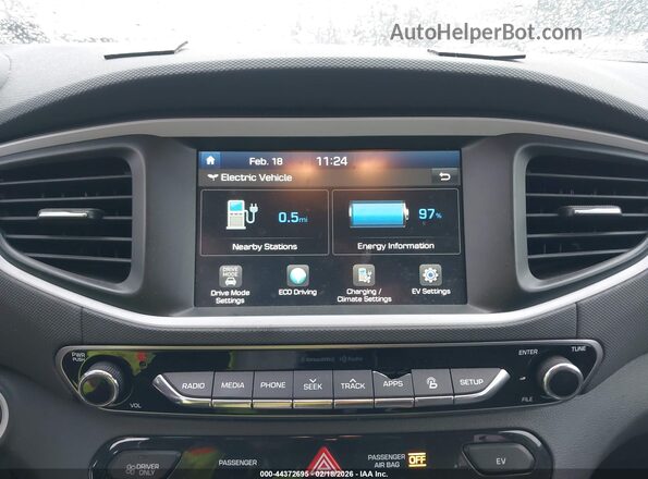 KMHC75LH2KU052289 2019 HYUNDAI IONIQ ELECTRIC Turquoise 