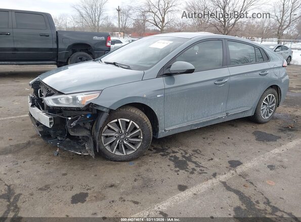 KMHC75LJXLU073993 2020 HYUNDAI IONIQ ELECTRIC Turquoise წინა მარცხენა ხედი სამი მეოთხედიდან