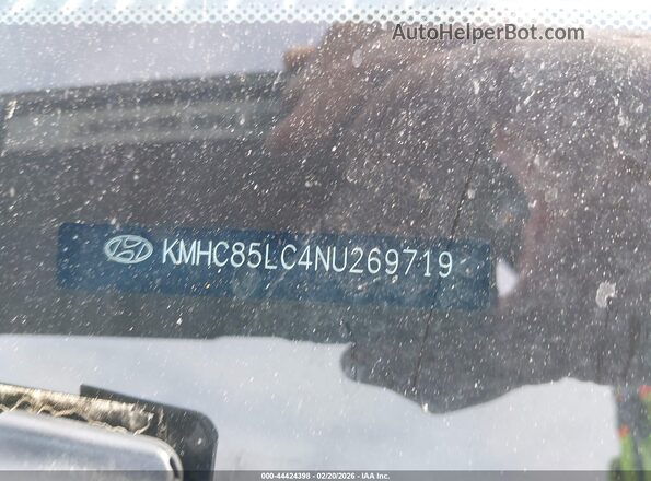 KMHC85LC4NU269719 2022 HYUNDAI IONIQ HYBRID Blue ძრავის განყოფილების ხედი
