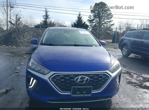KMHC85LC4NU269719 2022 HYUNDAI IONIQ HYBRID Blue უკანა სალონის ხედი