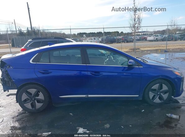 KMHC85LC4NU269719 2022 HYUNDAI IONIQ HYBRID Blue სალონის 360-გრადუსიანი ხედი