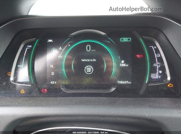 KMHC85LC8NU266497 2022 HYUNDAI IONIQ HYBRID Красный Вид задних сидений