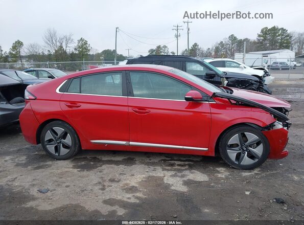KMHC85LC8NU266497 2022 HYUNDAI IONIQ HYBRID Красный Панорамный вид салона 360°