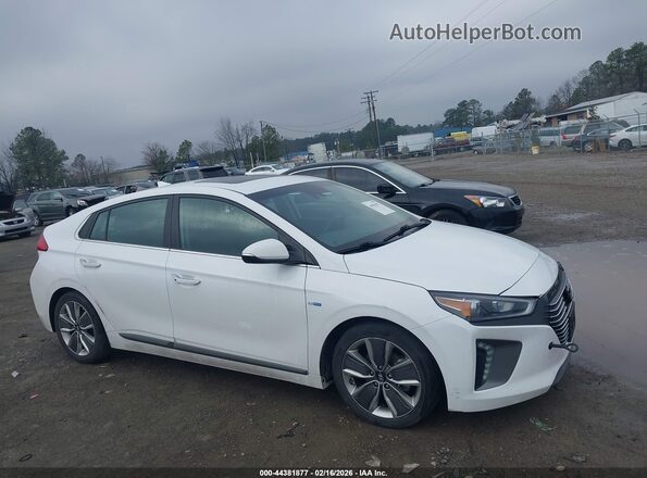 KMHC85LCXKU124292 2019 HYUNDAI IONIQ HYBRID Белый Вид задней части салона