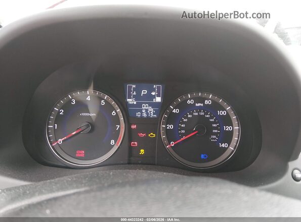 KMHCT4AE2GU120788 2016 HYUNDAI ACCENT Red უკანა სავარძლების ხედი