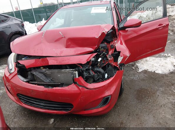 KMHCT4AE2GU120788 2016 HYUNDAI ACCENT Red წინა ხედი