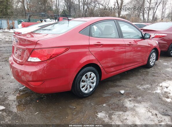 KMHCT4AE2GU120788 2016 HYUNDAI ACCENT Red უკანა მარჯვენა