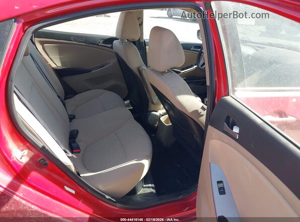 KMHCT4AE3GU975631 2016 HYUNDAI ACCENT Red Vista de la etiqueta del VIN