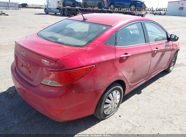 KMHCT4AE3GU975631 2016 HYUNDAI ACCENT Red Trasero derecho