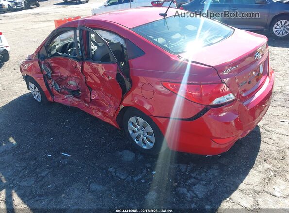 KMHCT4AE5GU128531 2016 HYUNDAI ACCENT Red Tył lewy