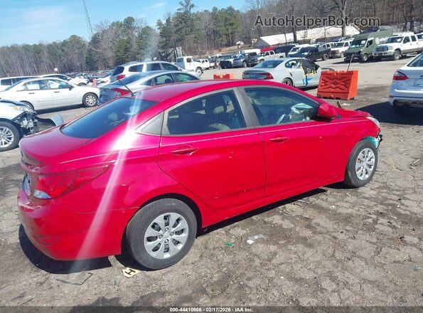 KMHCT4AE5GU128531 2016 HYUNDAI ACCENT Red Tył prawy