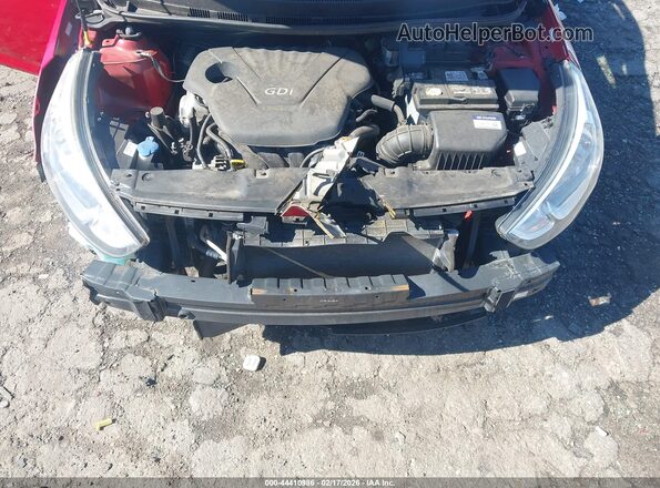 KMHCT4AE5GU128531 2016 HYUNDAI ACCENT Red Widok z tyłu