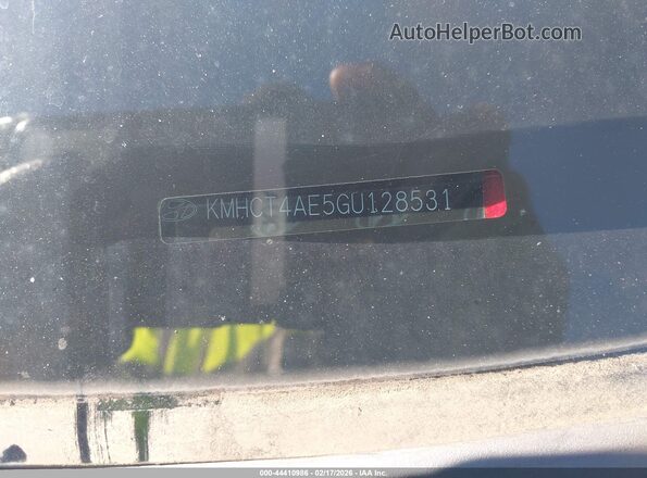 KMHCT4AE5GU128531 2016 HYUNDAI ACCENT Red Widok komory silnika