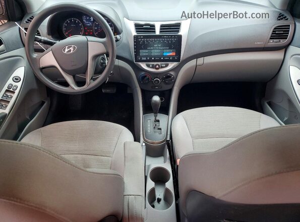 KMHCT4AE6GU009953 2016 HYUNDAI ACCENT Silver Vista del salpicadero