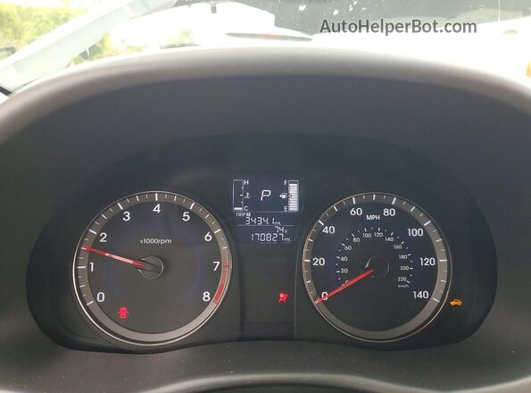 KMHCT4AE6GU009953 2016 HYUNDAI ACCENT Silver Vista del cuadro de instrumentos