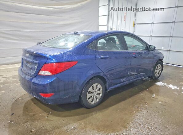 KMHCT4AE8GU028360 2016 HYUNDAI ACCENT Blue Rear right