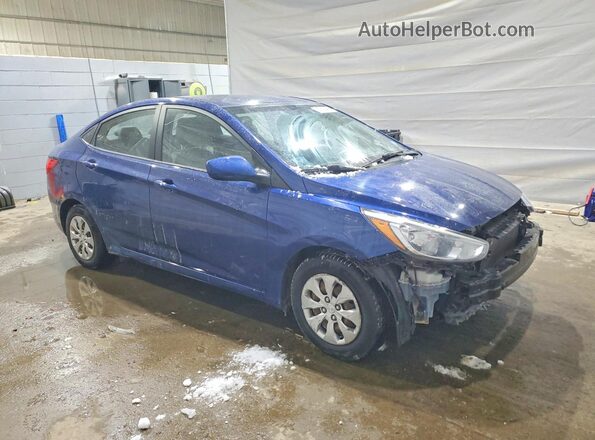 KMHCT4AE8GU028360 2016 HYUNDAI ACCENT Blue Front right