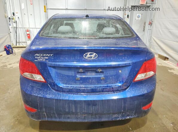 KMHCT4AE8GU028360 2016 HYUNDAI ACCENT Blue Rear view