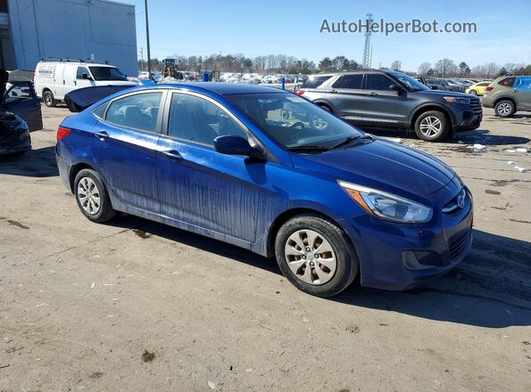 KMHCT4AE9GU972779 2016 HYUNDAI ACCENT Blue წინა მარჯვენა