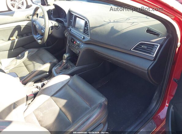 KMHD04LB1JU586221 2018 HYUNDAI ELANTRA Red Вид салону спереду