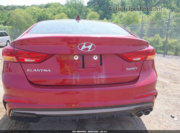 KMHD04LB2HU328963 2017 HYUNDAI ELANTRA Red 