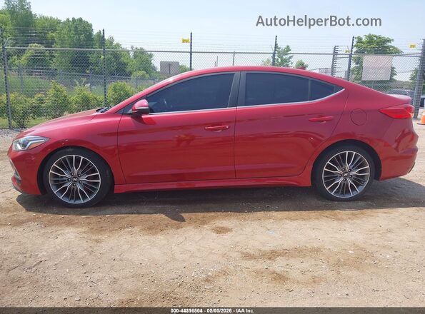 KMHD04LB2HU328963 2017 HYUNDAI ELANTRA Red 