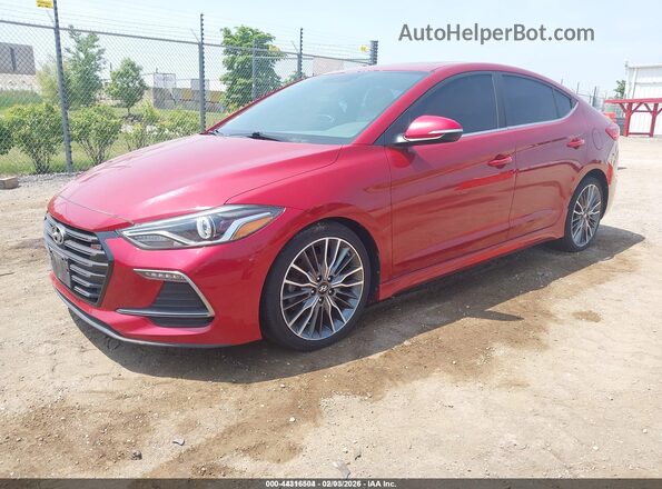 KMHD04LB2HU328963 2017 HYUNDAI ELANTRA Red 