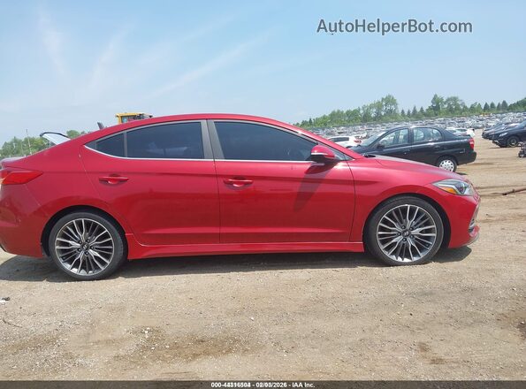 KMHD04LB2HU328963 2017 HYUNDAI ELANTRA Red 