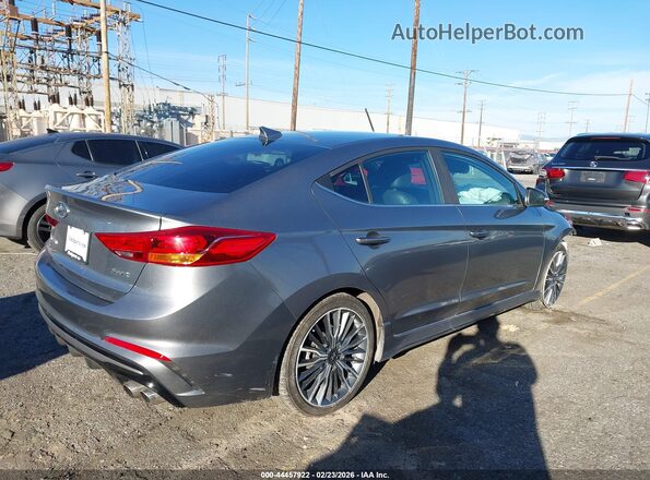 KMHD04LBXJU507886 2018 HYUNDAI ELANTRA Gray 
