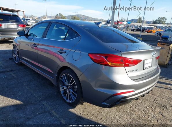 KMHD04LBXJU507886 2018 HYUNDAI ELANTRA Gray 