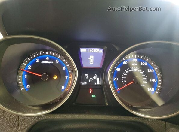 KMHD35LH3GU286805 2016 HYUNDAI ELANTRA Black Вид щитка приладів