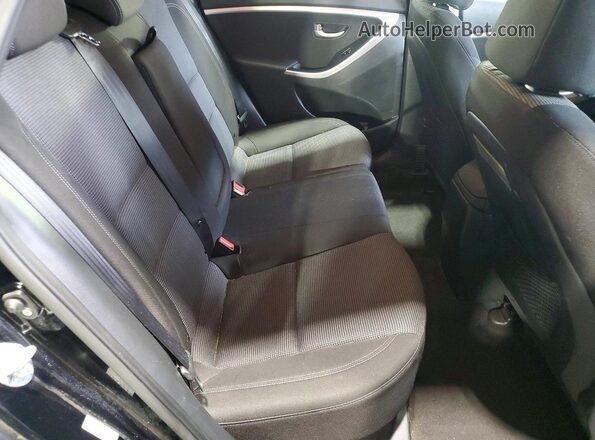 KMHD35LH3GU286805 2016 HYUNDAI ELANTRA Black Вид задніх сидінь