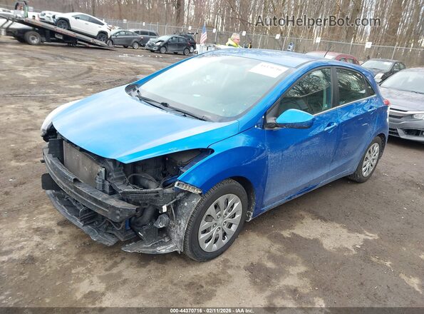 KMHD35LH3HU377591 2017 HYUNDAI ELANTRA GT Blue Vista tres cuartos delantera izquierda