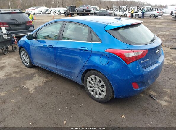 KMHD35LH3HU377591 2017 HYUNDAI ELANTRA GT Blue Trasero izquierdo