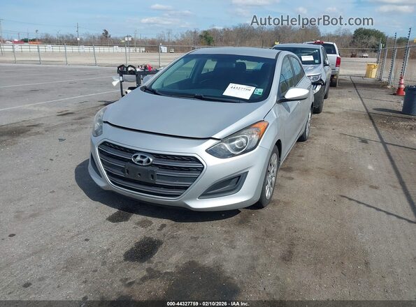 KMHD35LH8HU363783 2017 HYUNDAI ELANTRA GT Silver წინა მარცხენა ხედი სამი მეოთხედიდან